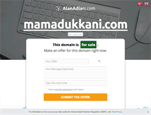 Tablet Screenshot of mamadukkani.com